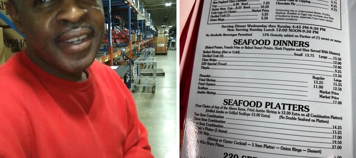 220 Seafood Restaurant Menu