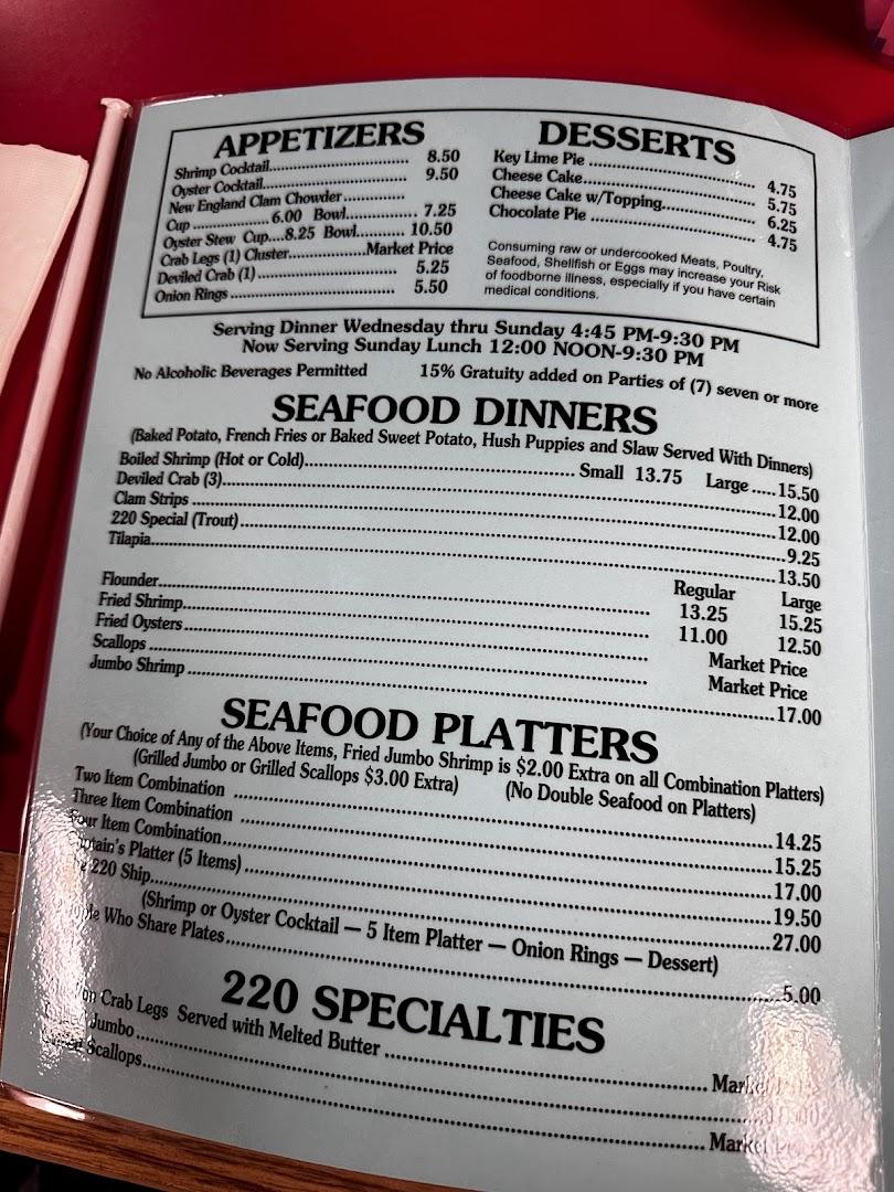 220 Seafood Restaurant